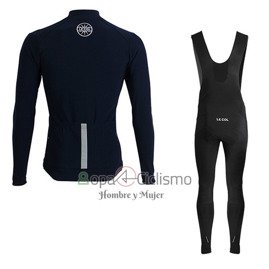 Lecol Ropa Ciclismo Culotte Largo 2019 Hombre Mangas Largas Azul